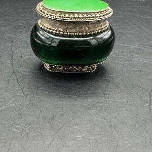 Vintage Two and Company Indian Marble Trinket Box